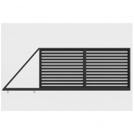 Ворота откатные Ранчо классическое (Темно-коричневый)