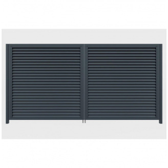 Ворота розпашні Твінго класичне (Антрацит)