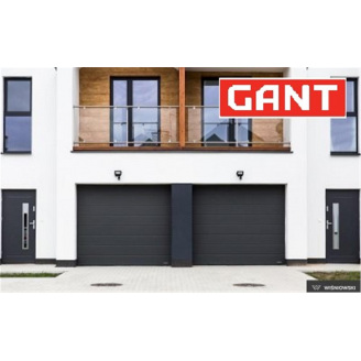 Cекційні Секційні гаражні ворота Gant Plus розмір 2400 х 2030 мм. (Широка лінія - покраска) Пружини розтягу