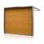 Секційні гаражні ворота Gant Plus Pro - панель Широка лінія, розмір 2500x2500 мм., колір Золотий дуб. Ручне управління. Київ