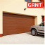 Промышленные гаражные ворота Gant Plus Pro размер 2400 х 2030 мм. (Широкая линия – под дерево) Торсион Михайловка