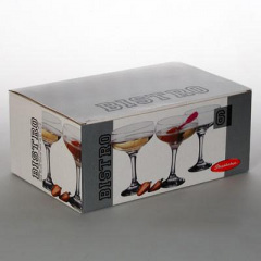 Набор из 6 бокалов для шампанского Pasabahce Bistro 170 мл Прозрачный DP63902 Киев