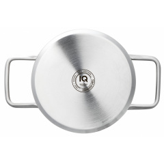 Каструля IQ Be Creative 5.8 л 24 см Сріблястий (6998864) Краматорськ