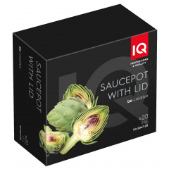 Каструля IQ Be Creative 2.4 л 20 см Чорний (6996317) Токмак