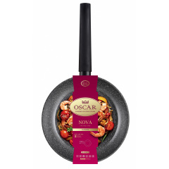 Сковорода Oscar Nova 20 см Чорний (6891101) Городок