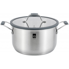 Каструля IQ Be Brave 5.5 л 24 см Сріблястий (7046706) Молочанськ