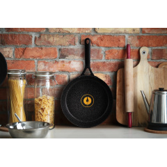 Сковорода Ringel Curry 28 см Чорний (6815349) Свеса