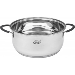 Кастрюля BRAVO CHEF Safran 2.0 л 18 см Серебристый (6990952) Лубны