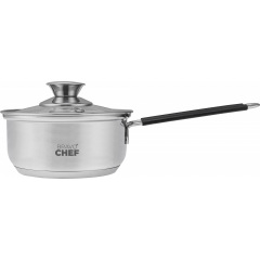Ковш BRAVO CHEF Safran 1.0 л 14 см Серебристый (6990950) Умань