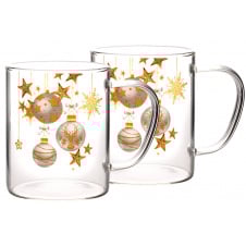 Набор чашек Viva NY Balls 400 мл 2 шт Прозрачный (7109512)