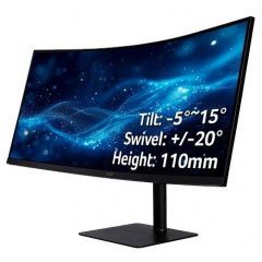 Монiтор 34" Acer CZ342CURJ0bmiphuzx UM.CC2EE.001 Black (7160034) Ковель