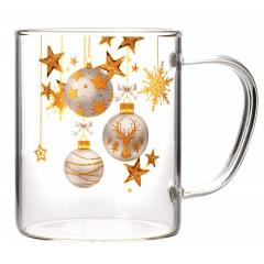 Набор чашек Viva NY Balls 400 мл 2 шт Прозрачный (7109512) Геническ