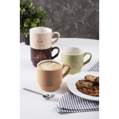 Набор чашек Limited Edition Morning Coffee 340 мл 4 шт Разноцветный (7007034) Киев