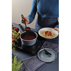 Ковш Tramontina Spezia Blue 1.9 л 18 см Серо-черный (7096830) Киев