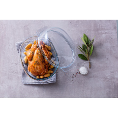 Каструля з кришкою Pyrex 5.8 л Прозорий (7092313) Черкаси