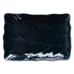 Блюдо Limited Edition Leaf 24.5х17 см Черный (6990670) Черкассы