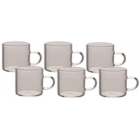 Набор чашек Led Drip 90 мл 6 шт Прозрачно-серый (6990759)