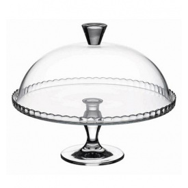 Блюдо на ноге Pasabahce Patisserie со стеклянной крышкой 32 см Прозрачный DP66326