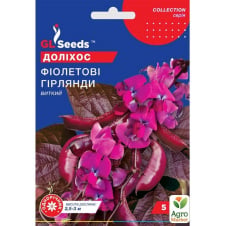 Доліхос Фіолетові гірлянди ТМ GL Seeds 5шт