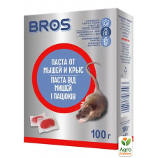 Паста (родентицид) от мышей и крыс ТМ BROS 100г