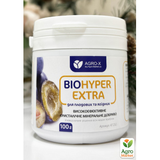 Мінеральне добриво BIOHYPER EXTRA Для плодових та ягідних (Біохайпер Екстра) ТМ AGRO-X 100г