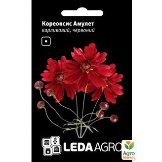 Кореопсис карликовий Червоний амулет ТМ Leda Agro 0,2г
