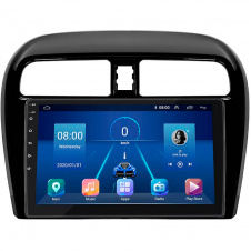 Штатная магнитола Lesko Mitsubishi Mirage VI Рестайлинг 2 2019-н.в. 9" 6/128Gb 4G Wi-Fi GPS Top