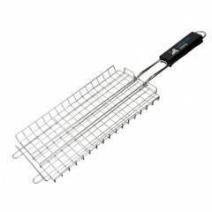 Решетка гриль для рыбы Gorillas BBQ 32x15 см Хром (RGB1) Харьков