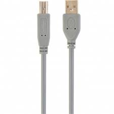 Кабель Cablexpert USB 2.0 AM/BM 1.8m Grey (CCP-USB2-AMBM-6G)