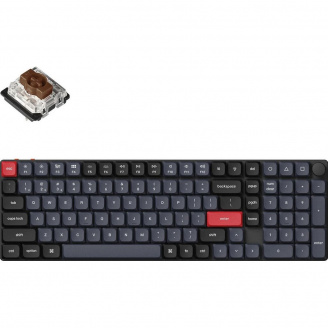 Клавіатура Keychron K17 PRO 100 Key RGB Hot-swap Gateron MX 2.0 Brown Switch Black (K17P-H3-UA)