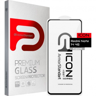 Захисне скло ArmorStandart Full Icon Glass для Redmi Note 14 4G Black (ARM79673)