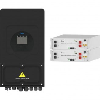 Система зберігання енергії Deye SUN-5K-SG03 Black 5kW + 2 АКБ SE-G5.1 Pro-B 10.2Wh (51.2V/100Ah/5120Wh)
