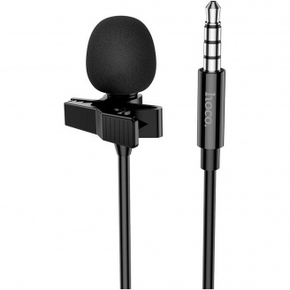 Петличний мікрофон Hoco L14 3.5mm 2m Black (761132)