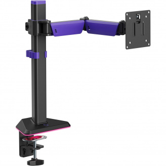 Настільне кріплення для монітора Gamepro MAG101V RGB 17`-40` Black/Violet