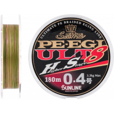 Шнур Sunline PE EGI ULT HS8 180m 0.117mm 3,9кг / 9lb (1658-07-34)