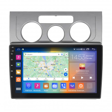 Штатная магнитола Lesko для Volkswagen Touran I Рестайлинг 2006-2010 IPS 10" 2/32Gb CarPlay 4G Wi-Fi GPS Prime