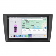 Штатная магнитола Lesko Volkswagen Golf VI 2008-2012 9.5" 4/64 QLED CarPlay 4G Wi-Fi GPS 360 Prime (5607-78707)