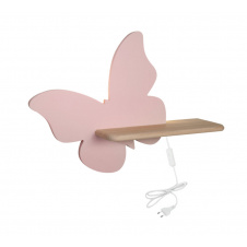 Настенный светильник Candellux Butterfly 40x29.5 см Коричнево-розовый (21-85177)