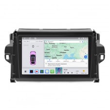Штатная магнитола Lesko Toyota Fortuner II 2015-2020 9" 4/64 QLED CarPlay 4G Wi-Fi GPS 360 Prime (4780-78789)