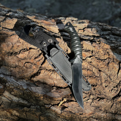 Нож туристический Gorillas BBQ 2249 25 см Черный (KN82) Черновцы