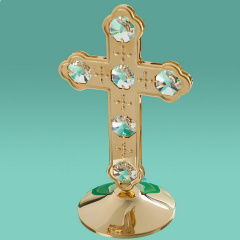 Мини статуэтка Silver cross со стразами 7х10 см AL219046 Crystocraft Софиевская Борщаговка