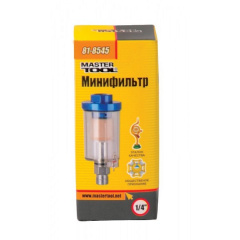 Минифильтр стеклянный MASTERTOOL для краскопульта 1/4" 81-8545 Кропива