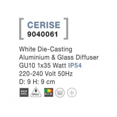 Точечный светильник Nova Luce Cerise Белый (Nova9040061) Краматорск