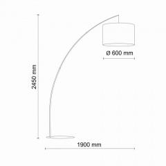Торшер TK Lighting MOBY Черный (TK5485) Приморск