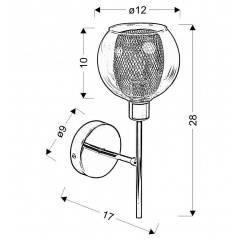 Бра Candellux Ozzo 17x28 см Хром (21-72184) Ровно