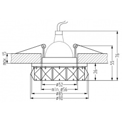 Точечный светильник Candellux SK-83 Хром (2232652) Славута