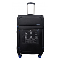 Чемодан Snowball 48203 L 103 л 80x48x29 см Черный (48203/54/49) Золотоноша