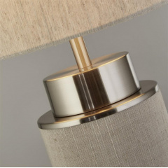 Настольная лампа Searchlight Flask 22x72 см Никель-бежевый (SeEU59041SN) Калуш