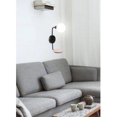 Бра Candellux Ponio 21x35 см Черно-бежевый (21-76878) Прилуки