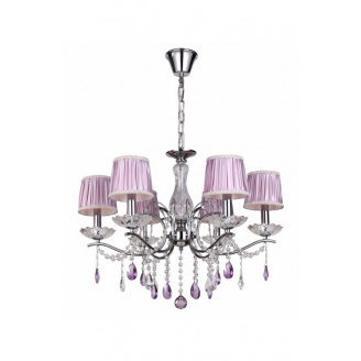 Люстра WunderLicht W10137 52x100 см Прозрачно-розовый (W10137-46CH)